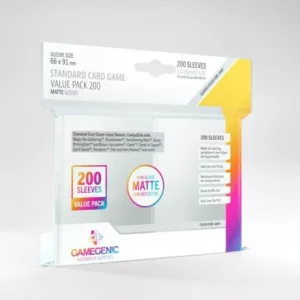 GameGenic Value Pack Standard Matte Sleeves (200 db 64x89 mm-es kártyavédő)