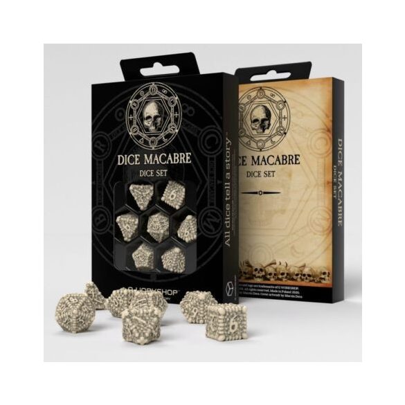 Dobókocka készlet, Dice Macabre, (7db)