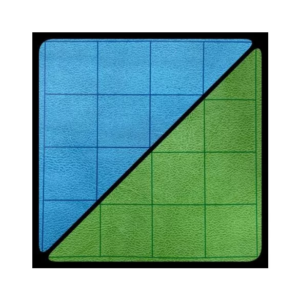 Chessex BattleMat, kék/zöld - 23-1/2"x26", kétoldalas