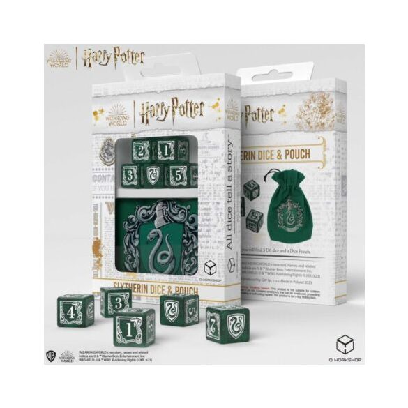 Dobókocka készlet tartózsákkal, Harry Potter: Slytherin