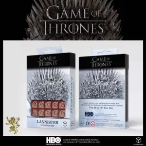 Dobókocka készlet, GoT Lannister 10xD6 szett