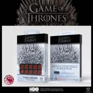 Dobókocka készlet, GoT Targaryen 10xD6 szett