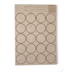 MDF alap - Kör d25 - 20 db