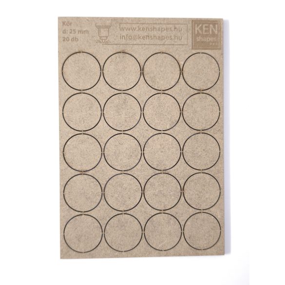 MDF alap - Kör d25 - 20 db
