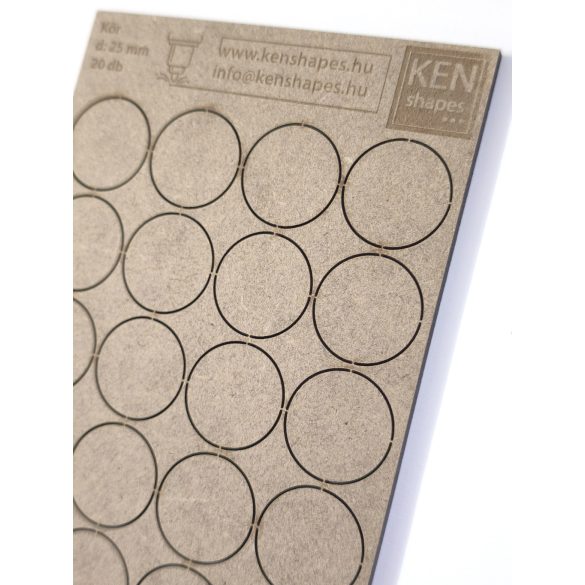 MDF alap - Kör d25 - 20 db