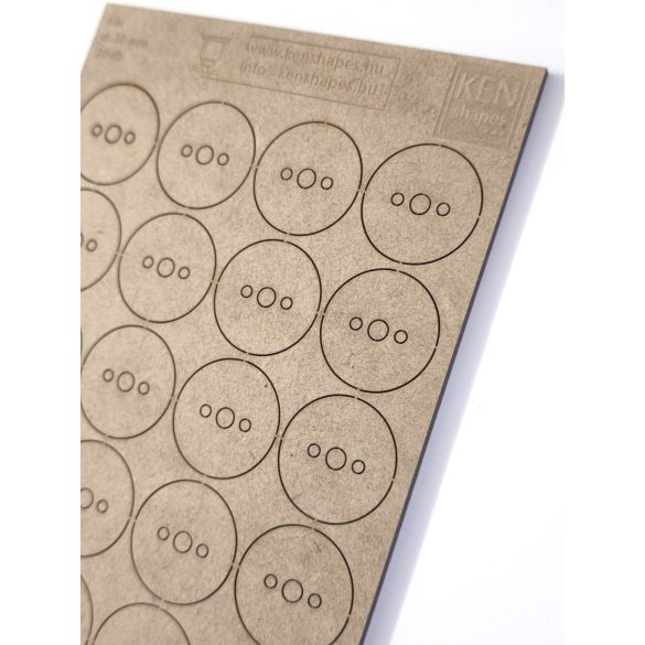 MDF alap - Kör d30 - 20 db