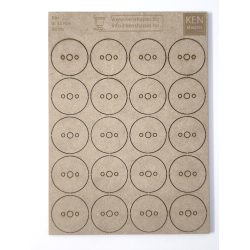 MDF alap - Kör d32 - 20 db