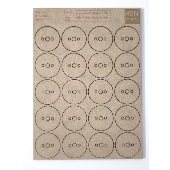 MDF alap - Kör d32 - 20 db