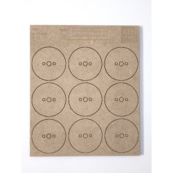 MDF alap - Kör d40 - 9 db