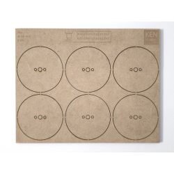 MDF alap - Kör d60 - 6 db