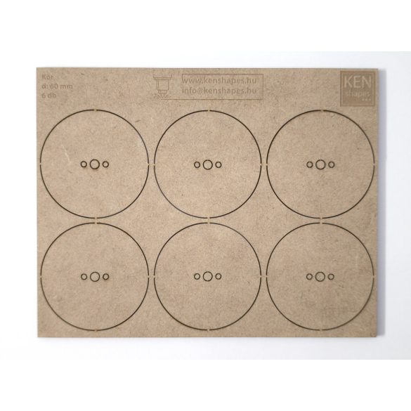 MDF alap - Kör d60 - 6 db