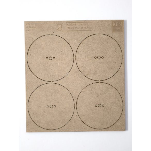 MDF alap - Kör d80 - 4 db
