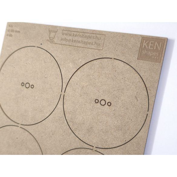MDF alap - Kör d80 - 4 db