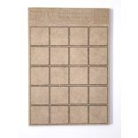 MDF alap - Négyzet  I25 - 20 db