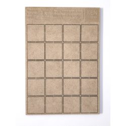 MDF alap - Négyzet  I25 - 20 db