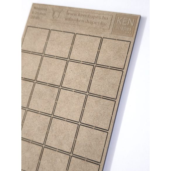 MDF alap - Négyzet  I25 - 20 db