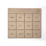 MDF alap - Négyzet  I40 - 12 db