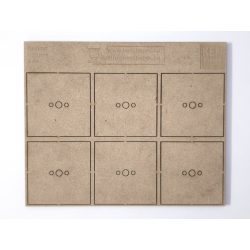 MDF alap - Négyzet  I50 - 6 db