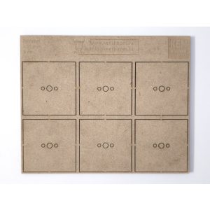 MDF alap - Négyzet  I50 - 6 db