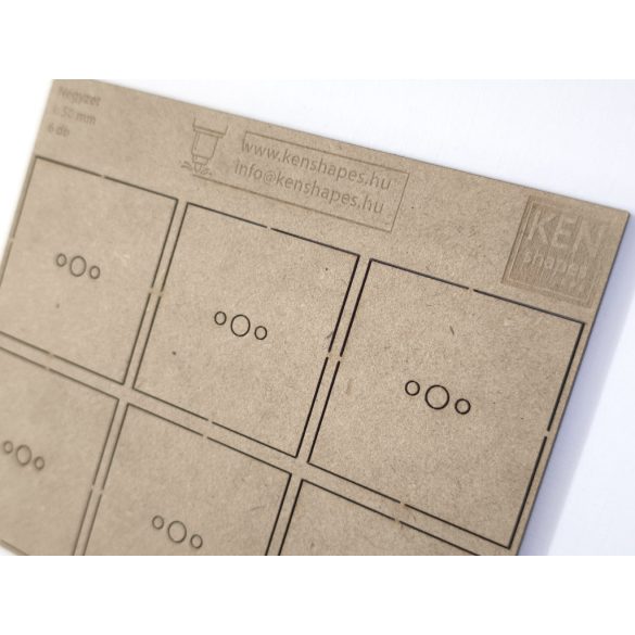 MDF alap - Négyzet  I50 - 6 db
