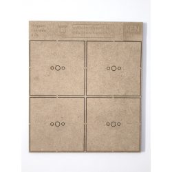 MDF alap - Négyzet  I60 - 4 db