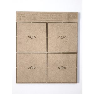 MDF alap - Négyzet  I60 - 4 db