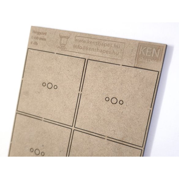 MDF alap - Négyzet  I60 - 4 db