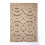 MDF alap - Ovalis 50x25 - 10 db