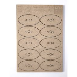 MDF alap - Ovalis 50x25 - 10 db