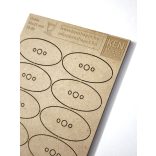 MDF alap - Ovalis 50x25 - 10 db