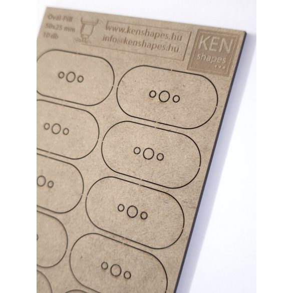 MDF alap - Pill 50x25 - 10 db