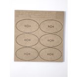 MDF alap - Ovalis 60x35 - 6 db