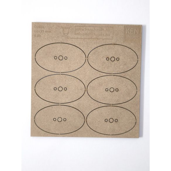 MDF alap - Ovalis 60x35 - 6 db