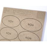 MDF alap - Ovalis 60x35 - 6 db