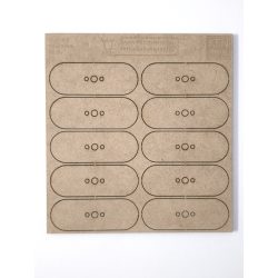 MDF alap - Pill 70x25 - 10 db