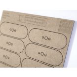 MDF alap - Pill 70x25 - 10 db