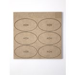 MDF alap - Ovalis 75x42 - 6 db