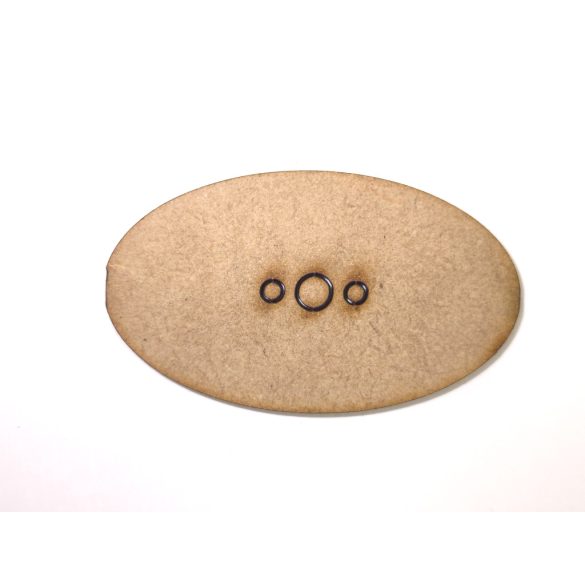 MDF alap - Ovalis 75x42 - 6 db