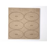 MDF alap - Ovalis 90x52 - 6 db