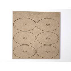 MDF alap - Ovalis 90x52 - 6 db
