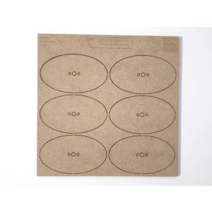 MDF alap - Ovalis 90x52 - 6 db