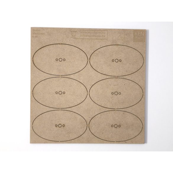 MDF alap - Ovalis 90x52 - 6 db