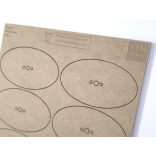 MDF alap - Ovalis 90x52 - 6 db