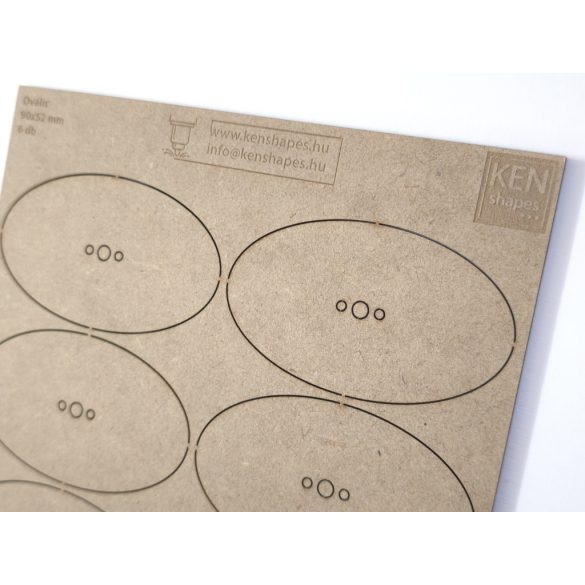 MDF alap - Ovalis 90x52 - 6 db