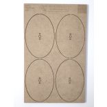 MDF alap - Ovalis 105x70 - 4 db