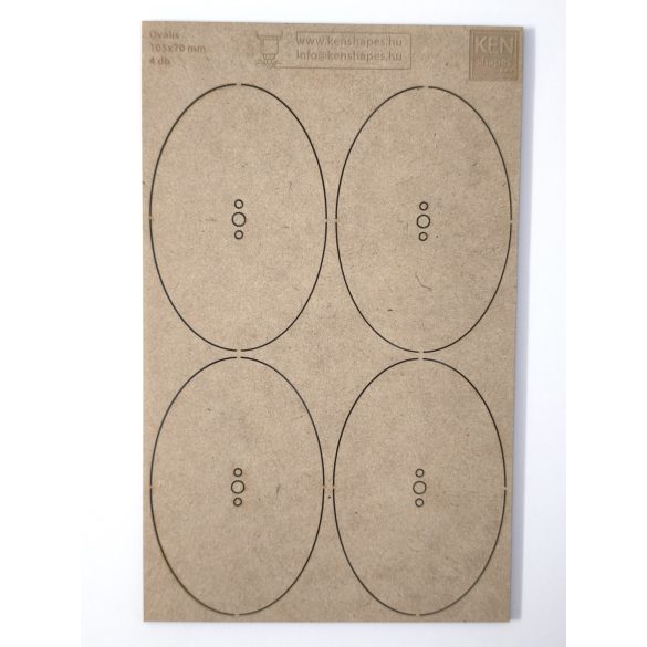 MDF alap - Ovalis 105x70 - 4 db