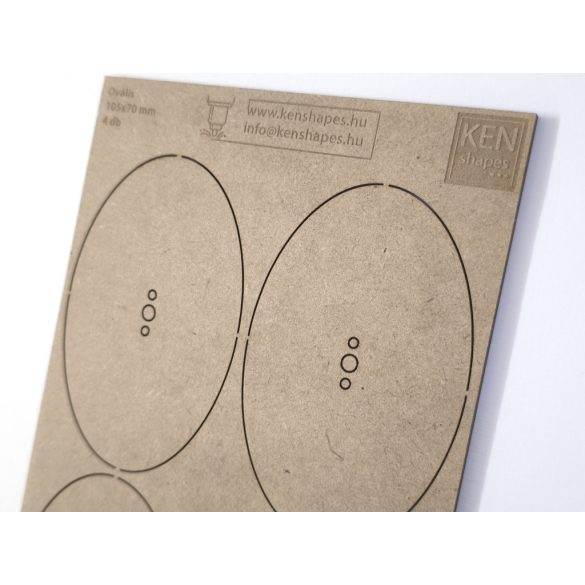 MDF alap - Ovalis 105x70 - 4 db