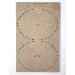 MDF alap - Ovalis 120x92 - 2 db