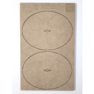 MDF alap - Ovalis 120x92 - 2 db