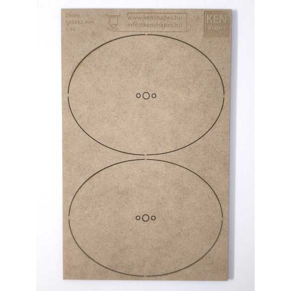 MDF alap - Ovalis 120x92 - 2 db